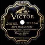 Image of Ain't Misbehavin' 78 RPM record label.